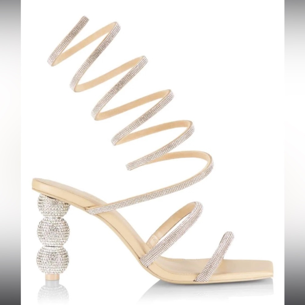 New Cult Gaia Silver Lislie Sandals Size 37
